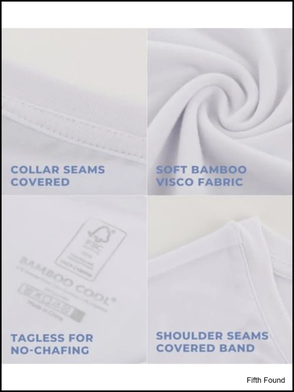 Men's V-Neck Undershirts 3-Pack Moisture Wicking Tag-Free Soft Breathable